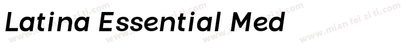 Latina Essential Med字体转换